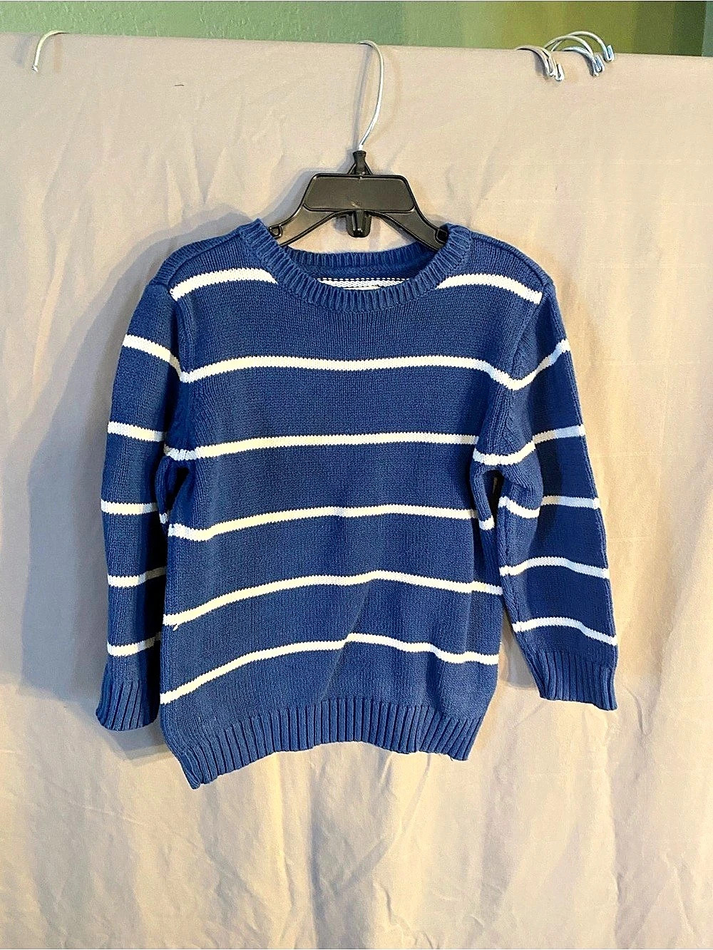 Place Est. 1989 Boys 4T Striped Sweater Blue & White